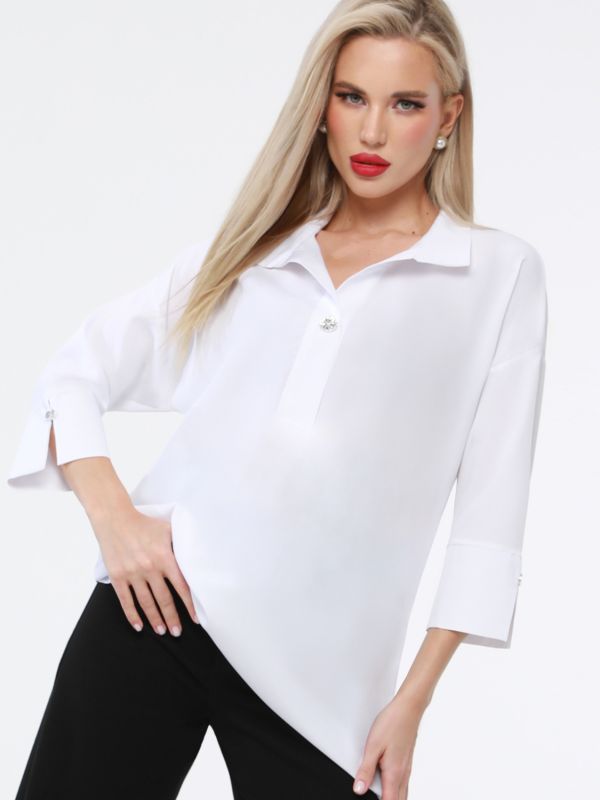 Blue Dream Blouse, white.