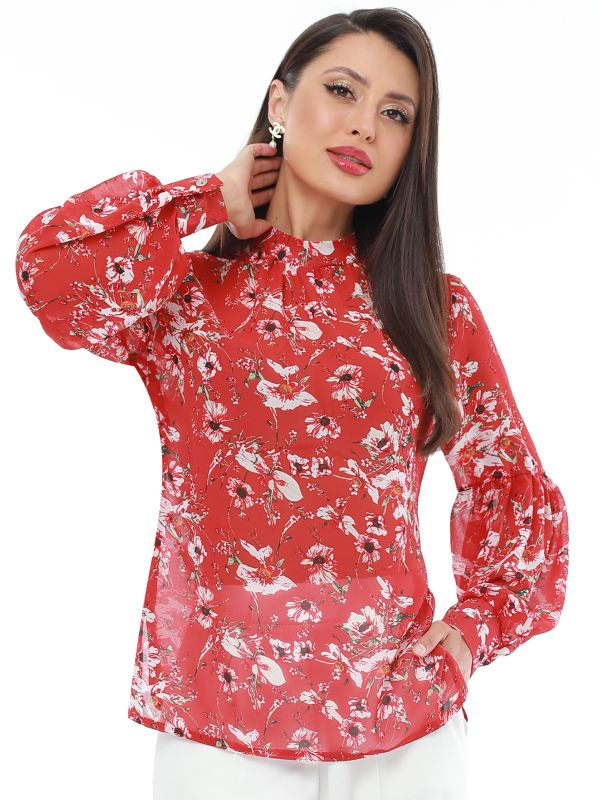 Blouse Diva, red