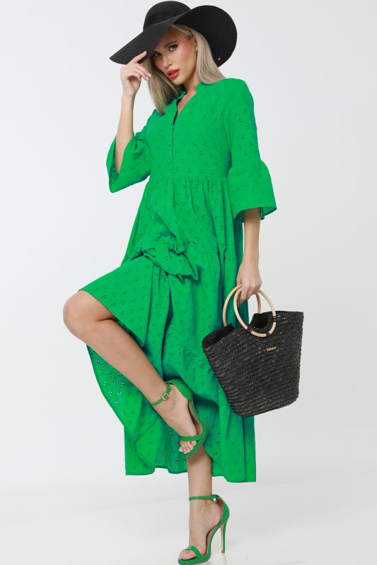 Dress Lubim bright, green