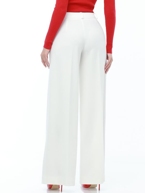 Pants Wide Openings, white