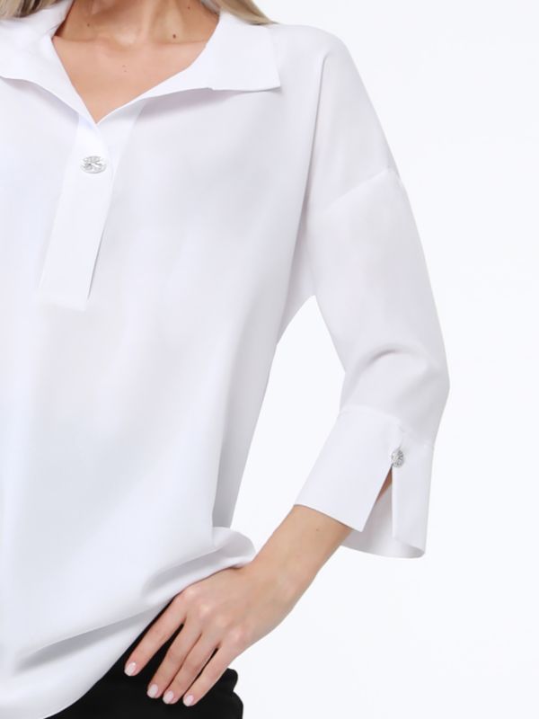 Blue Dream Blouse, white.