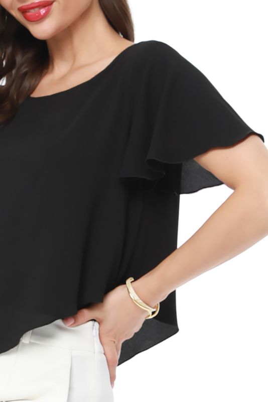 Blouse It's easy and simple, black