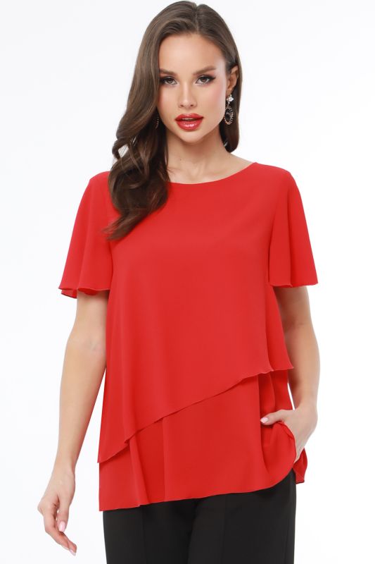 Blouse Everything is easy and simple, red