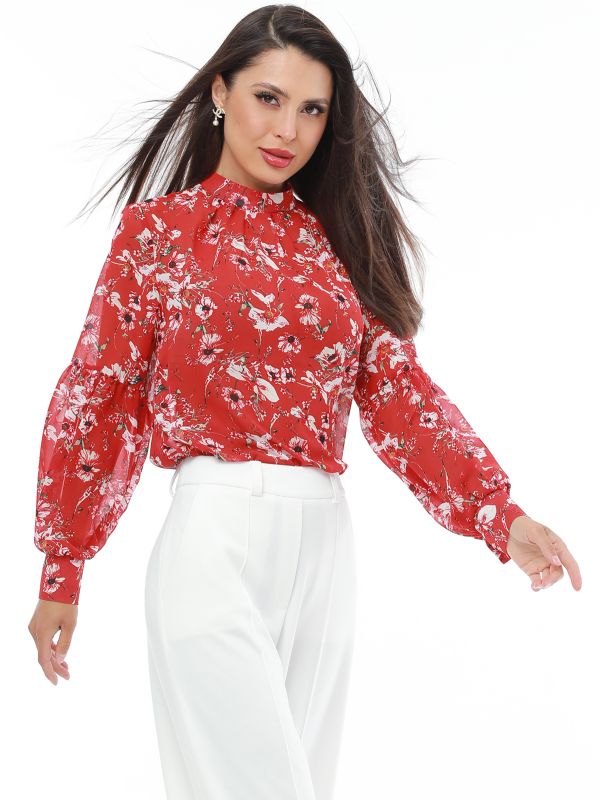 Blouse Diva, red