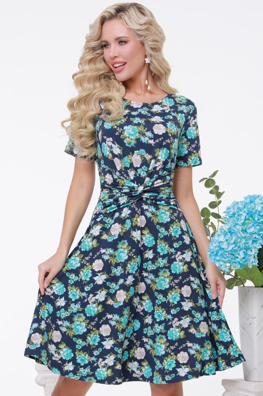 Summer dress with floral print