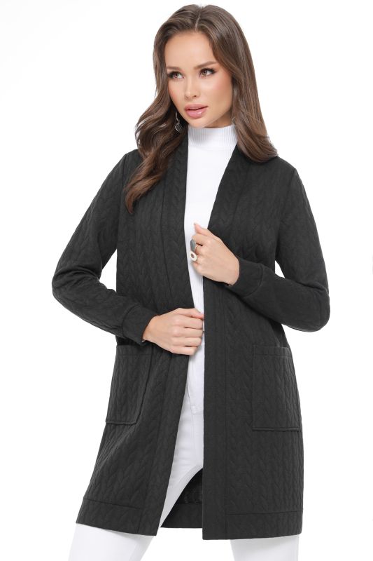 Cardigan black with pockets