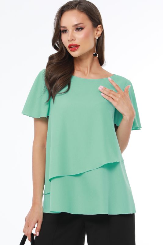 Blouse Everything is easy and simple, green