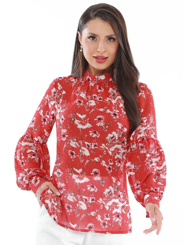 Blouse Diva, red