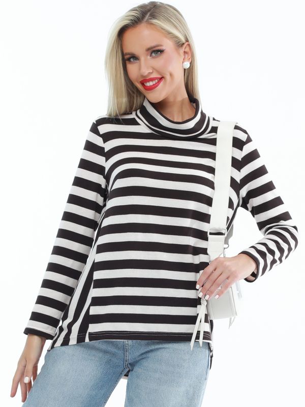 Longsleeve A-silhouette in stripes