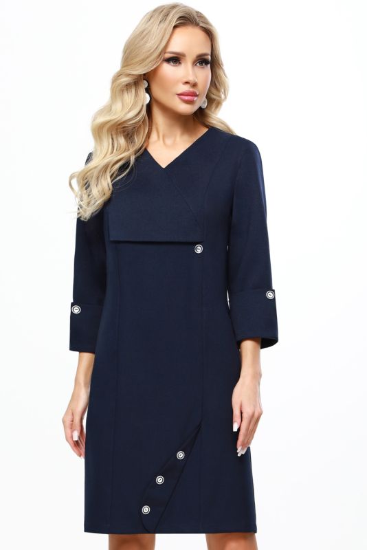 Dark blue dress with pockets