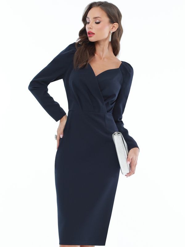 Dark blue cocktail dress