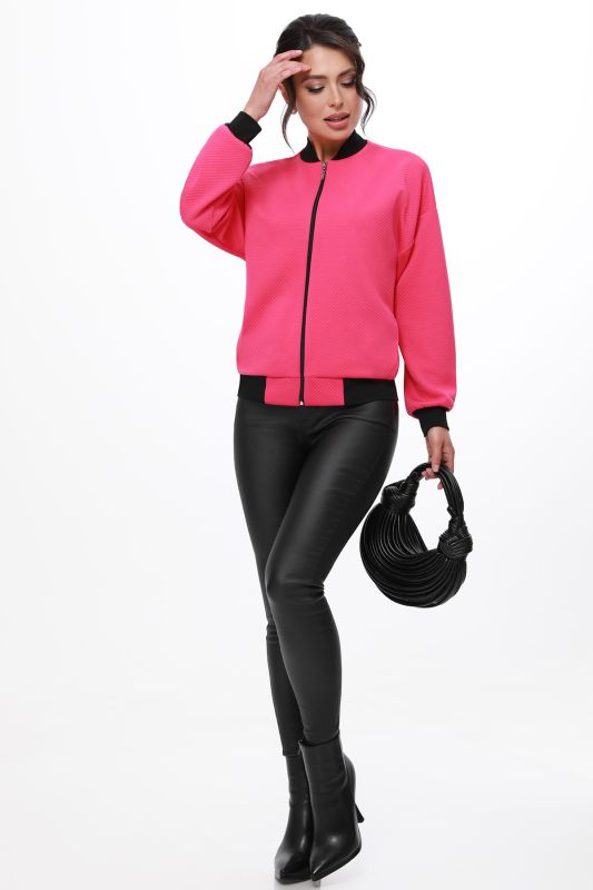 Bright Pink Knitted Bomber