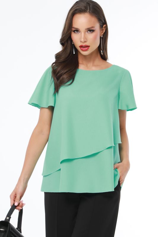 Blouse Everything is easy and simple, green