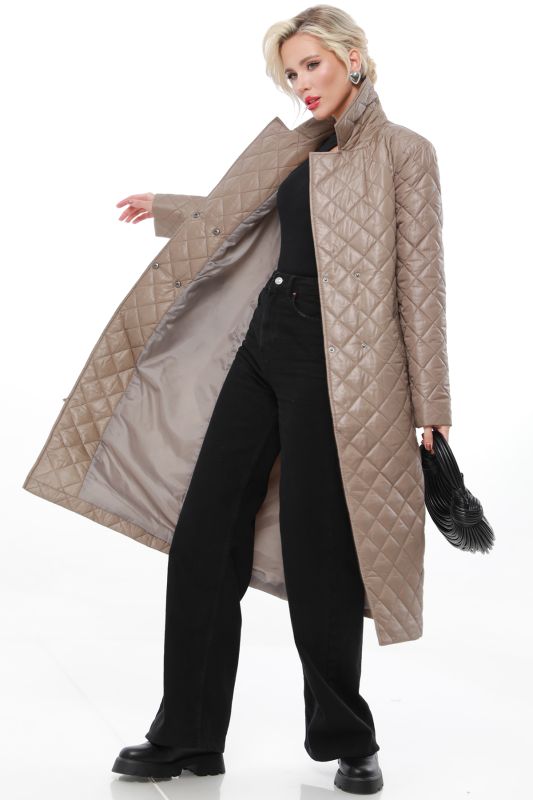 Brown quilted coat