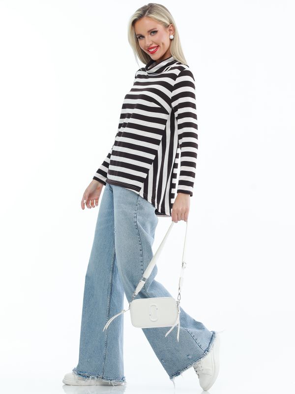 Longsleeve A-silhouette in stripes