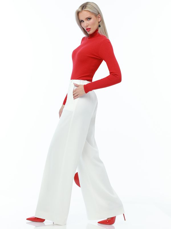 Pants Wide Openings, white