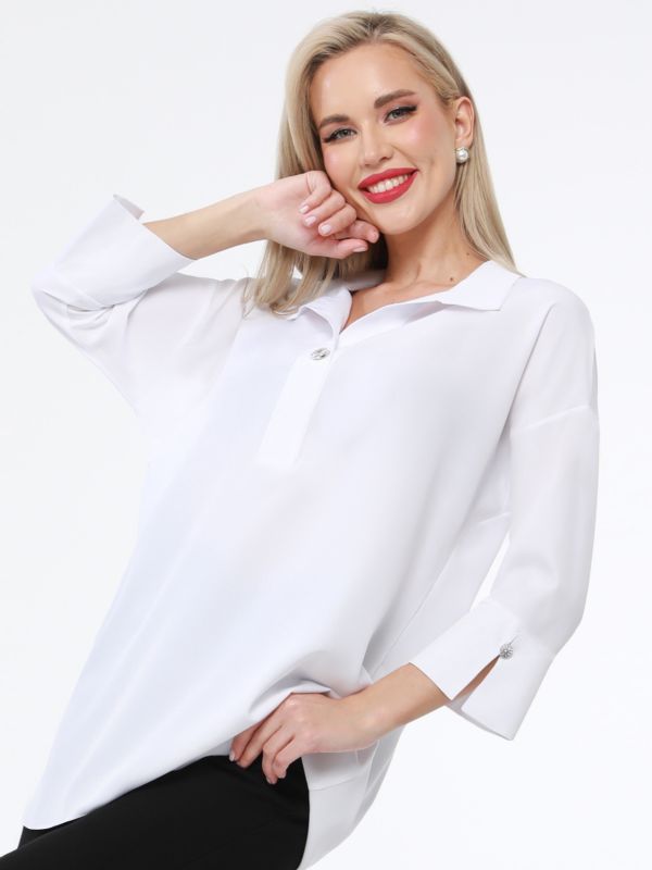 Blue Dream Blouse, white.