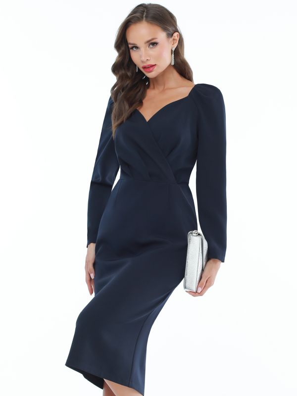 Dark blue cocktail dress