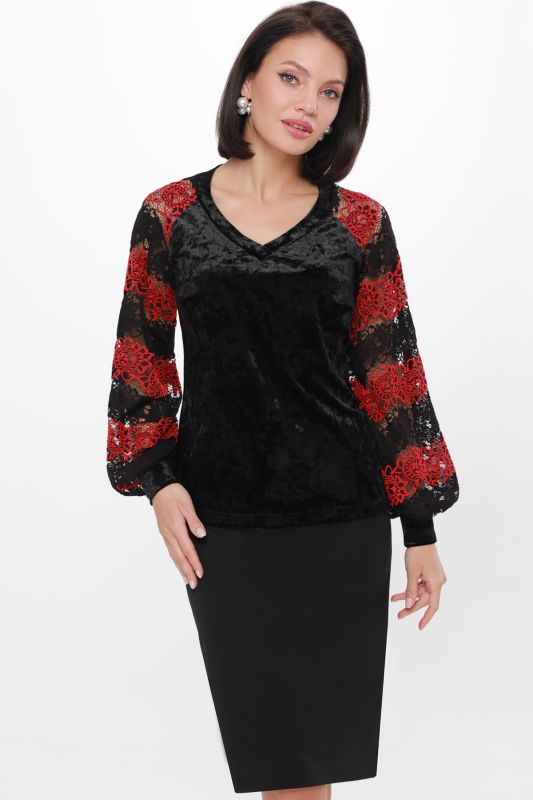 Blouse Alexandrine, black