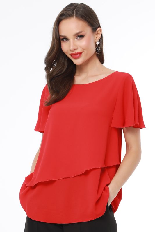 Blouse Everything is easy and simple, red