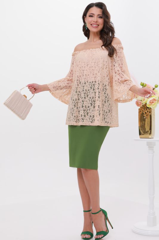 Beige Lace Blouse