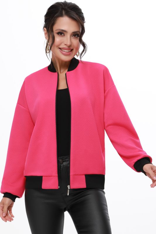 Bright Pink Knitted Bomber