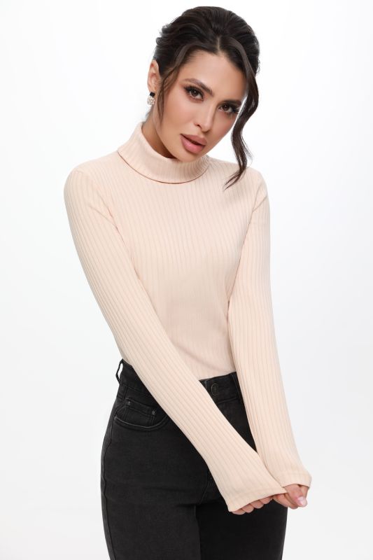 Light beige noodle turtleneck