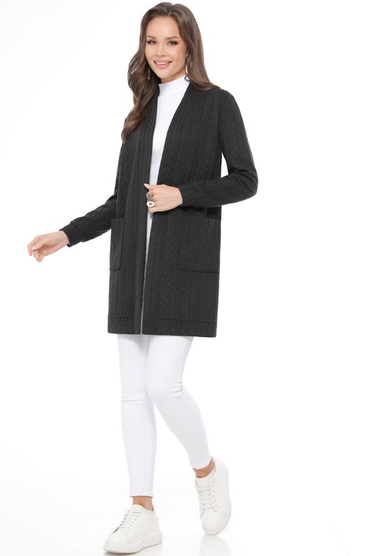 Cardigan black with pockets