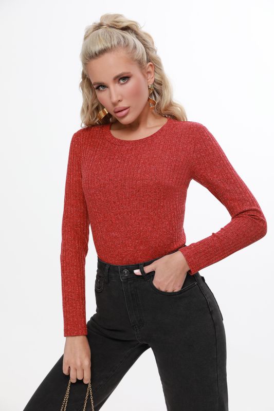 Welt knit longsleeve sweatshirt