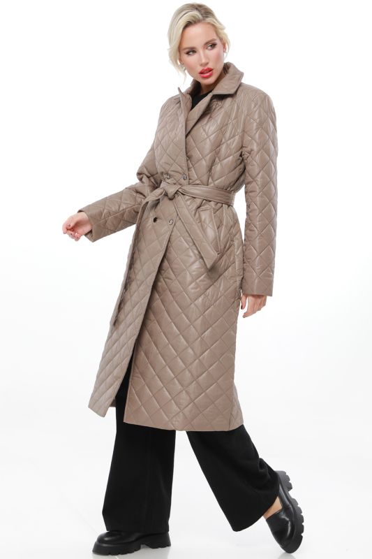 Brown quilted coat