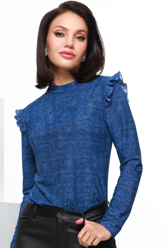 Long sleeve turtleneck blue