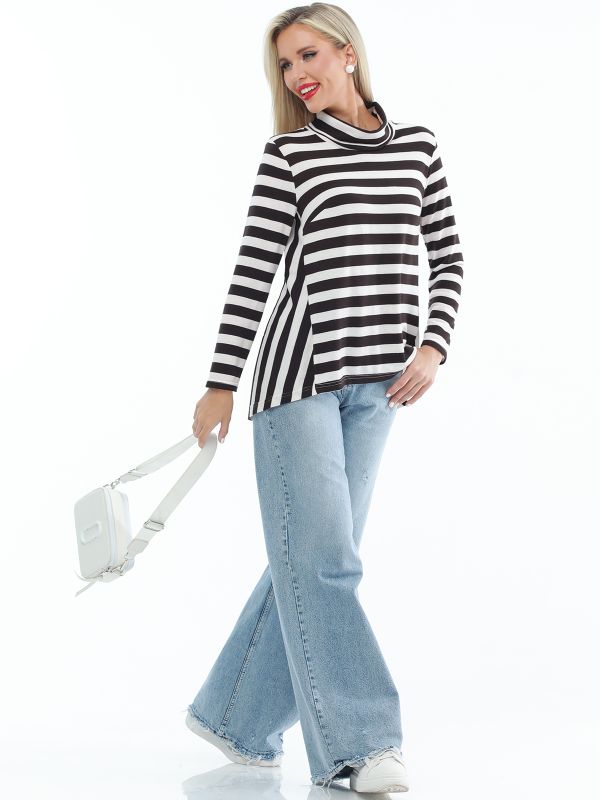 Longsleeve A-silhouette in stripes