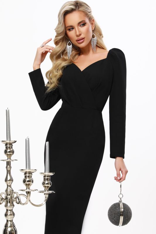 Black cocktail dress