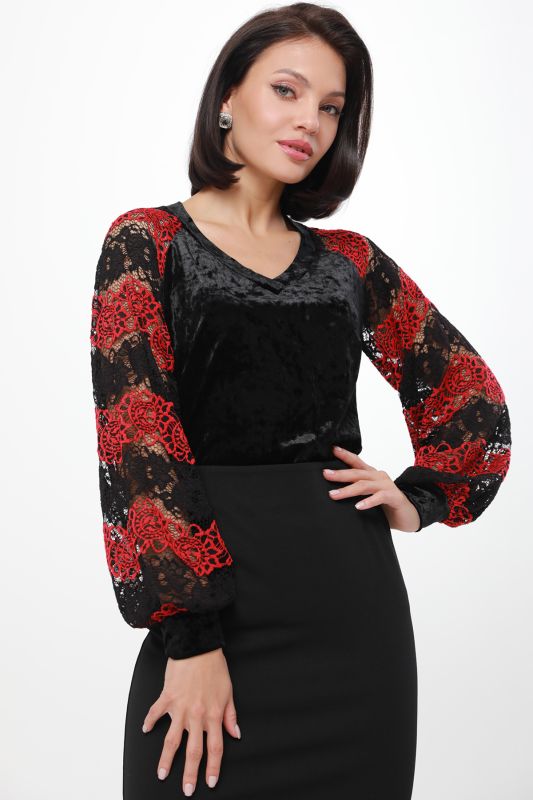 Blouse Alexandrine, black