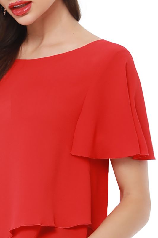 Blouse Everything is easy and simple, red