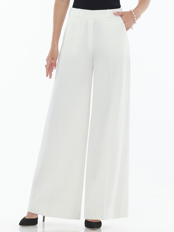 Pants Wide Openings, white