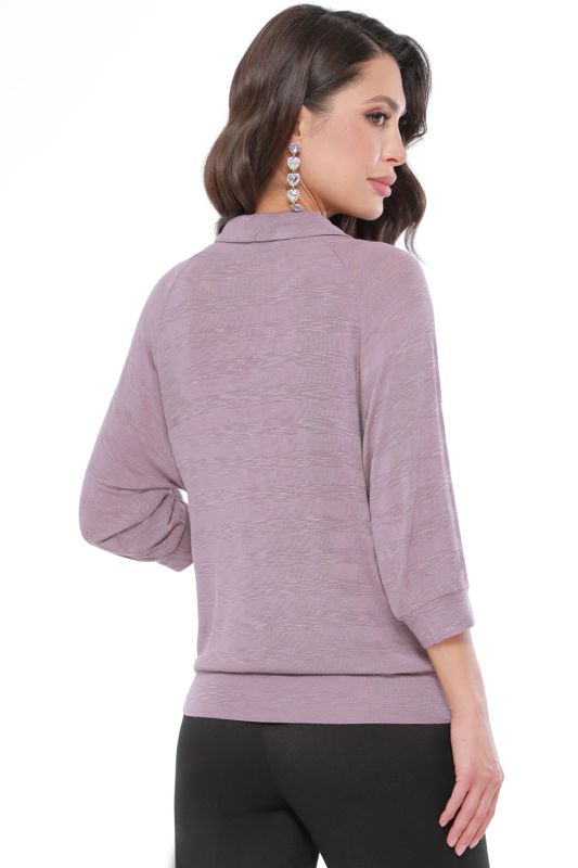 Gray and lilac batwing blouse