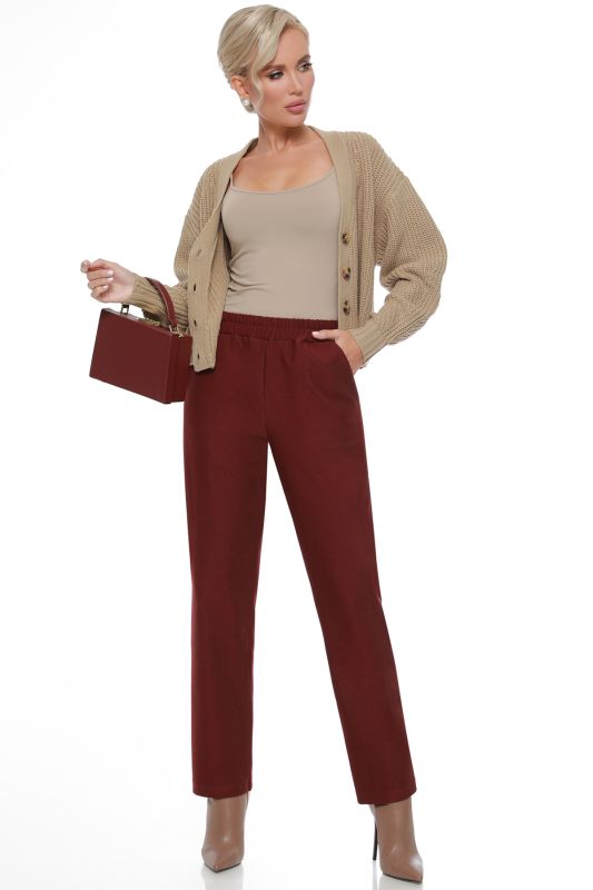 Classic burgundy pants