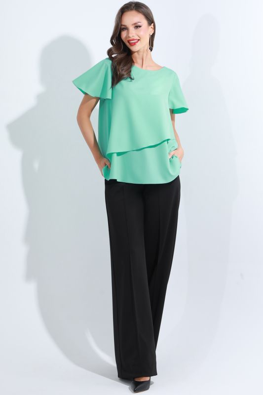 Blouse Everything is easy and simple, green