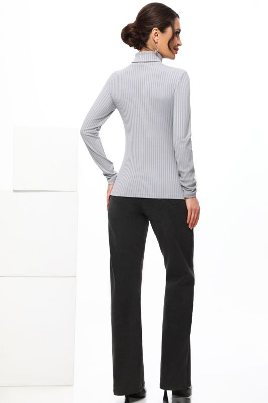 Long sleeve gray turtleneck sweater