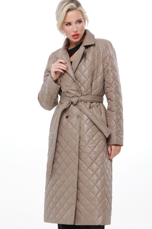 Brown quilted coat