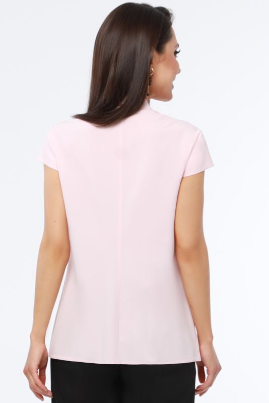 Pink blouse with jabot