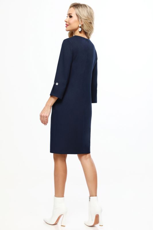 Dark blue dress with pockets