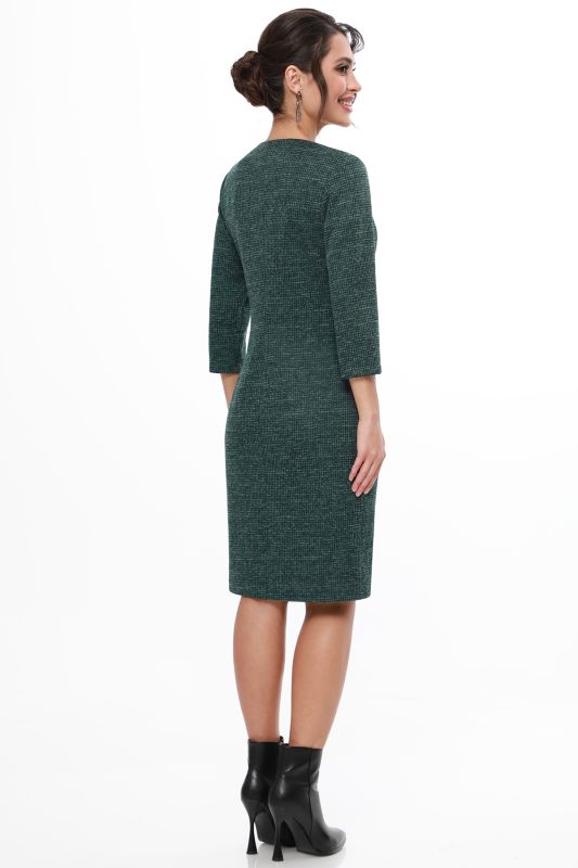 Knitted dress with full length zipper