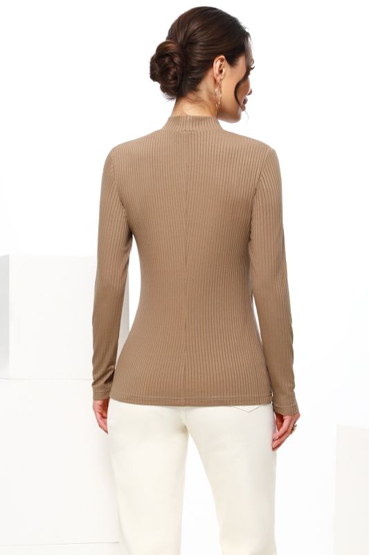 Long sleeve turtleneck knit noodle shirt