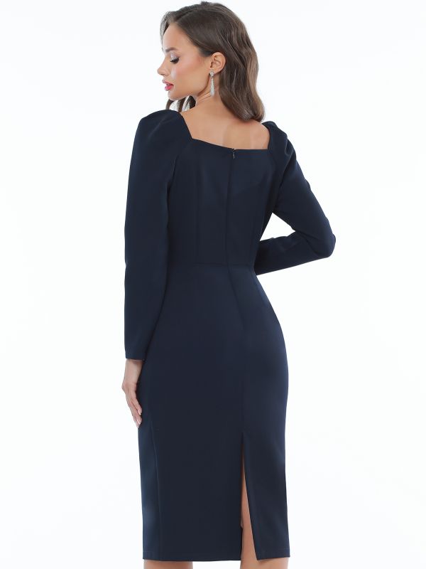 Dark blue cocktail dress