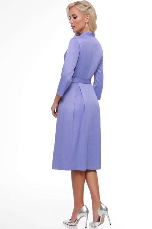 Lilac dress with pleats on skirt