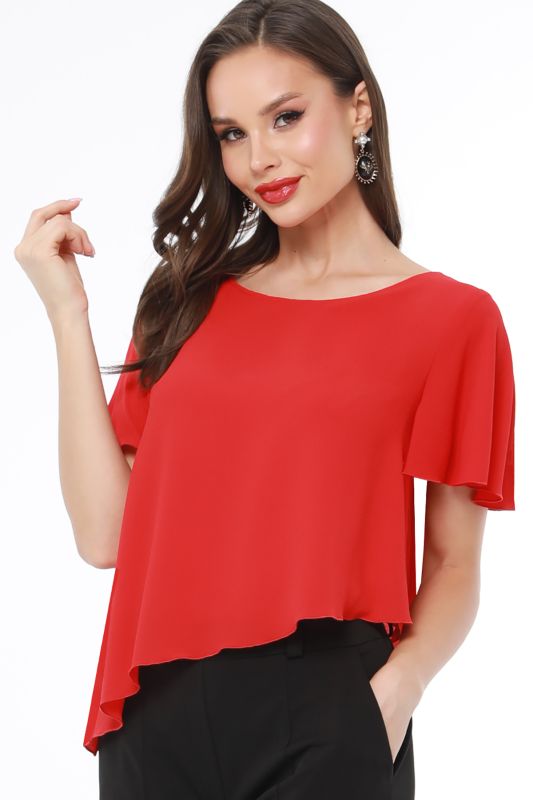 Blouse Everything is easy and simple, red