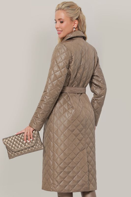 Brown quilted coat