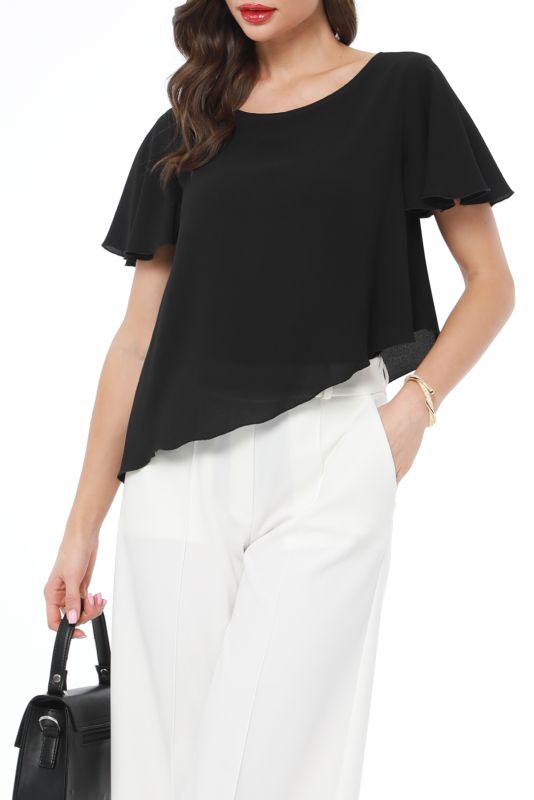 Blouse It's easy and simple, black